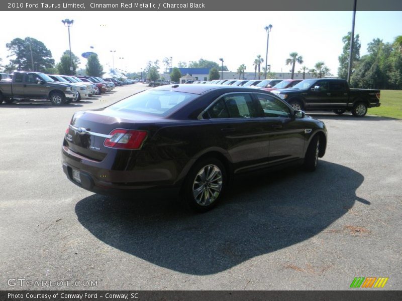 Cinnamon Red Metallic / Charcoal Black 2010 Ford Taurus Limited