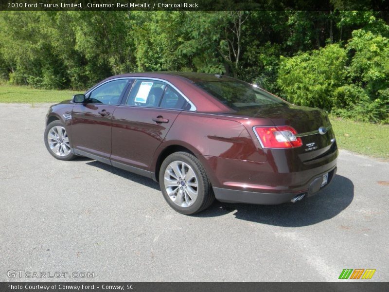 Cinnamon Red Metallic / Charcoal Black 2010 Ford Taurus Limited