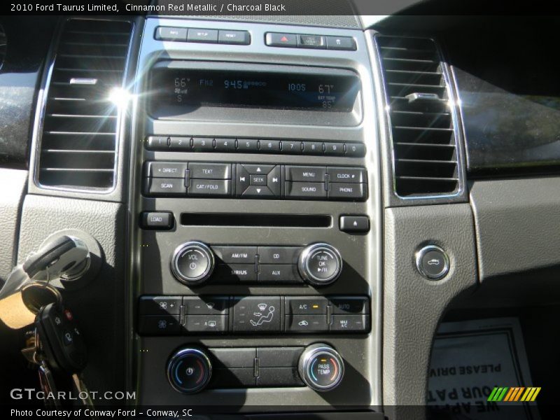 Cinnamon Red Metallic / Charcoal Black 2010 Ford Taurus Limited