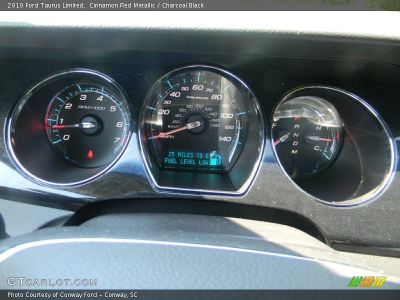 Cinnamon Red Metallic / Charcoal Black 2010 Ford Taurus Limited