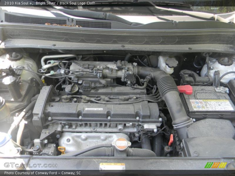 Bright Silver / Black Soul Logo Cloth 2010 Kia Soul +