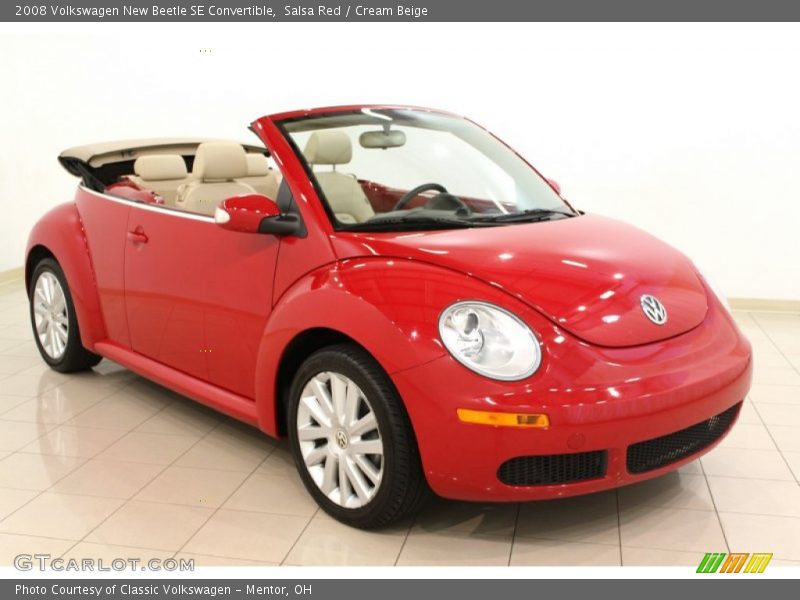 Salsa Red / Cream Beige 2008 Volkswagen New Beetle SE Convertible