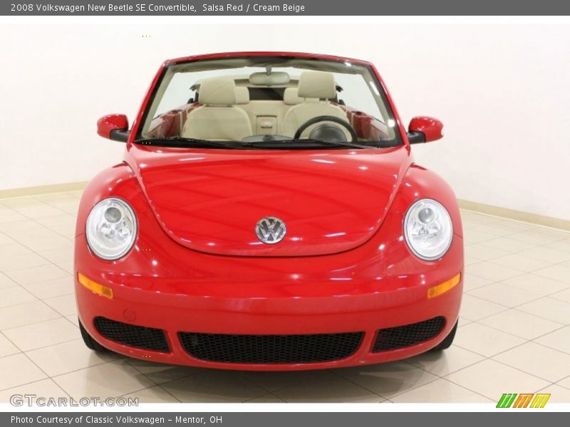 Salsa Red / Cream Beige 2008 Volkswagen New Beetle SE Convertible