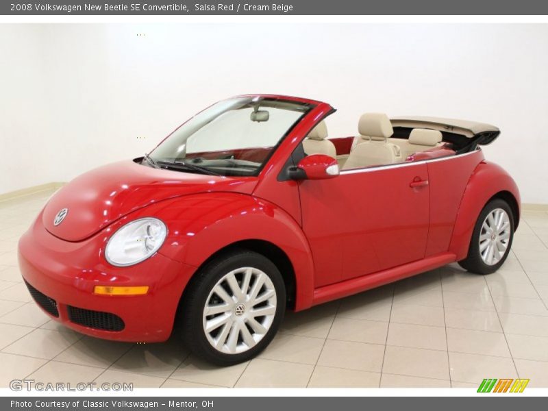 Salsa Red / Cream Beige 2008 Volkswagen New Beetle SE Convertible