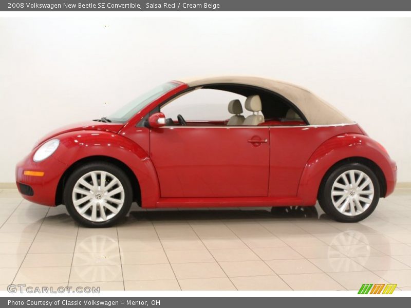 Salsa Red / Cream Beige 2008 Volkswagen New Beetle SE Convertible