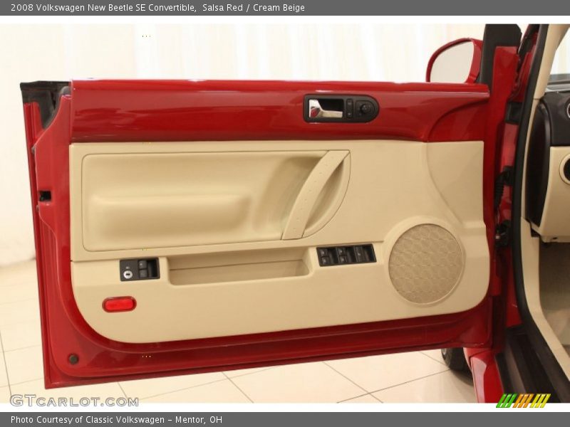 Salsa Red / Cream Beige 2008 Volkswagen New Beetle SE Convertible