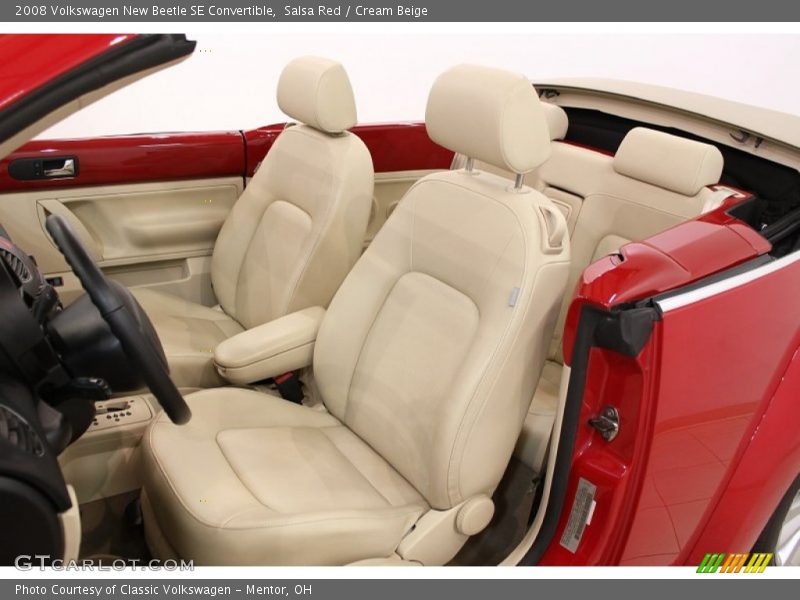 Salsa Red / Cream Beige 2008 Volkswagen New Beetle SE Convertible