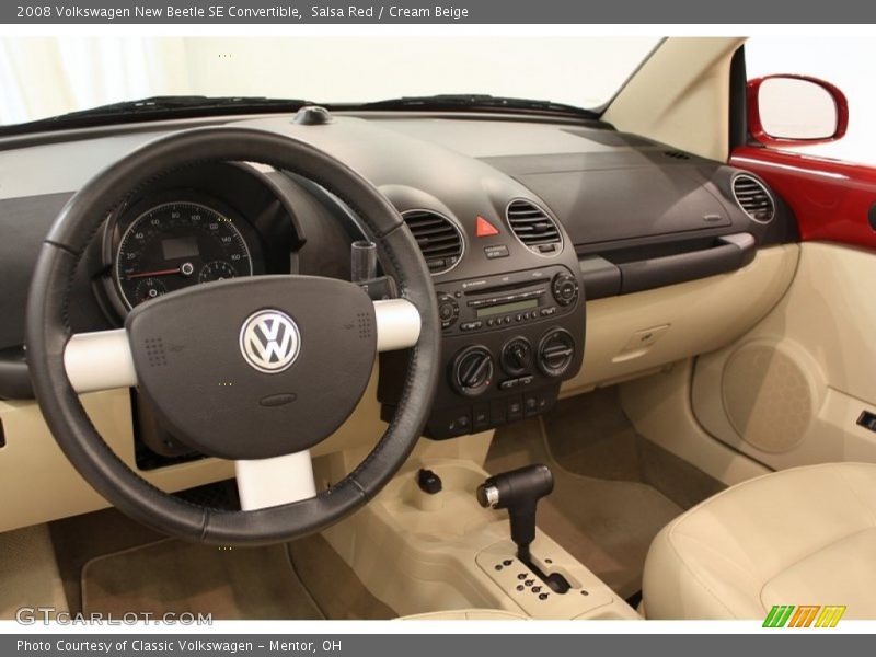 Salsa Red / Cream Beige 2008 Volkswagen New Beetle SE Convertible