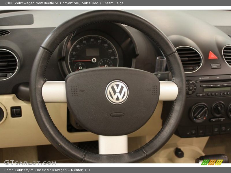 Salsa Red / Cream Beige 2008 Volkswagen New Beetle SE Convertible