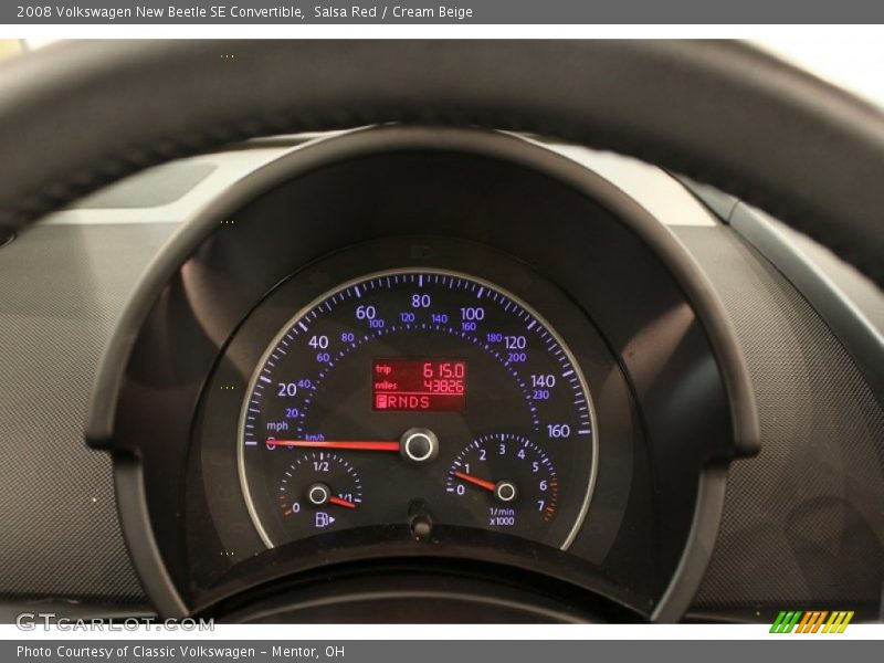 Salsa Red / Cream Beige 2008 Volkswagen New Beetle SE Convertible
