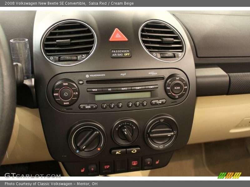 Salsa Red / Cream Beige 2008 Volkswagen New Beetle SE Convertible