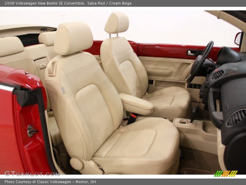 Salsa Red / Cream Beige 2008 Volkswagen New Beetle SE Convertible