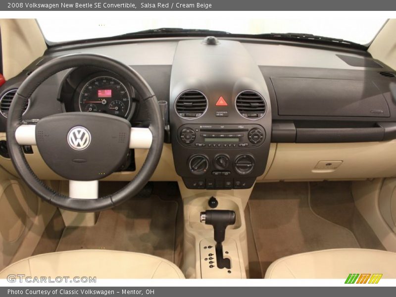 Salsa Red / Cream Beige 2008 Volkswagen New Beetle SE Convertible