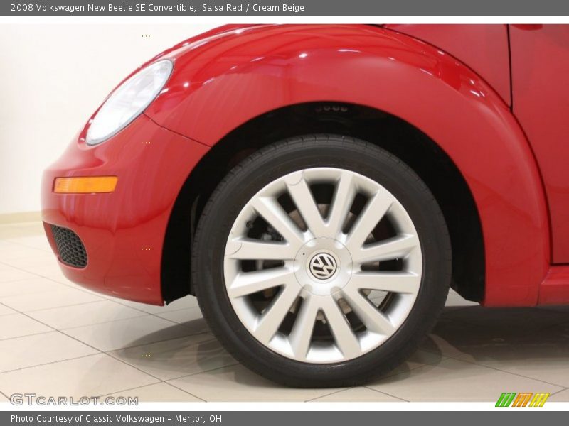 Salsa Red / Cream Beige 2008 Volkswagen New Beetle SE Convertible