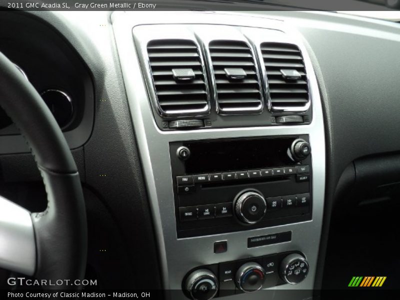 Gray Green Metallic / Ebony 2011 GMC Acadia SL