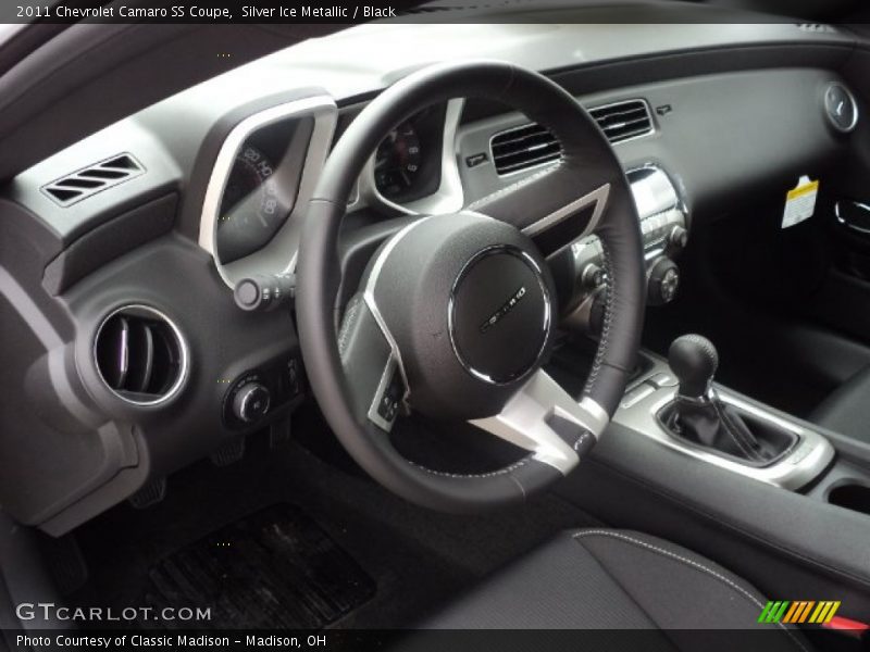 Silver Ice Metallic / Black 2011 Chevrolet Camaro SS Coupe