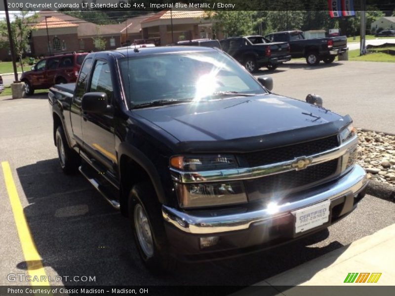 Imperial Blue Metallic / Ebony 2008 Chevrolet Colorado LT Extended Cab 4x4