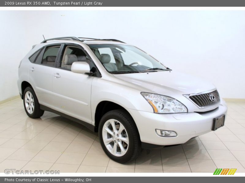 Tungsten Pearl / Light Gray 2009 Lexus RX 350 AWD