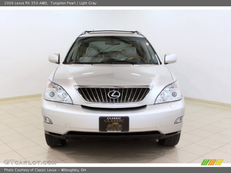 Tungsten Pearl / Light Gray 2009 Lexus RX 350 AWD