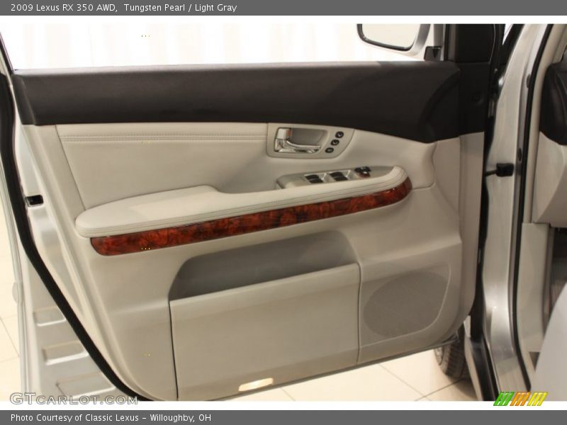 Tungsten Pearl / Light Gray 2009 Lexus RX 350 AWD