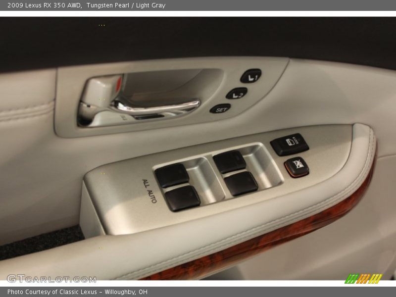 Tungsten Pearl / Light Gray 2009 Lexus RX 350 AWD