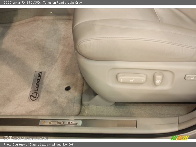 Tungsten Pearl / Light Gray 2009 Lexus RX 350 AWD