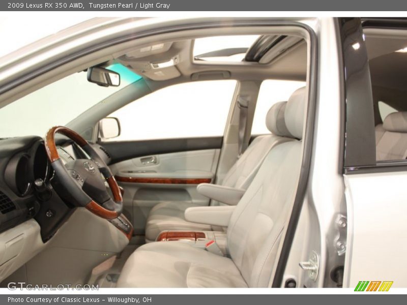 Tungsten Pearl / Light Gray 2009 Lexus RX 350 AWD