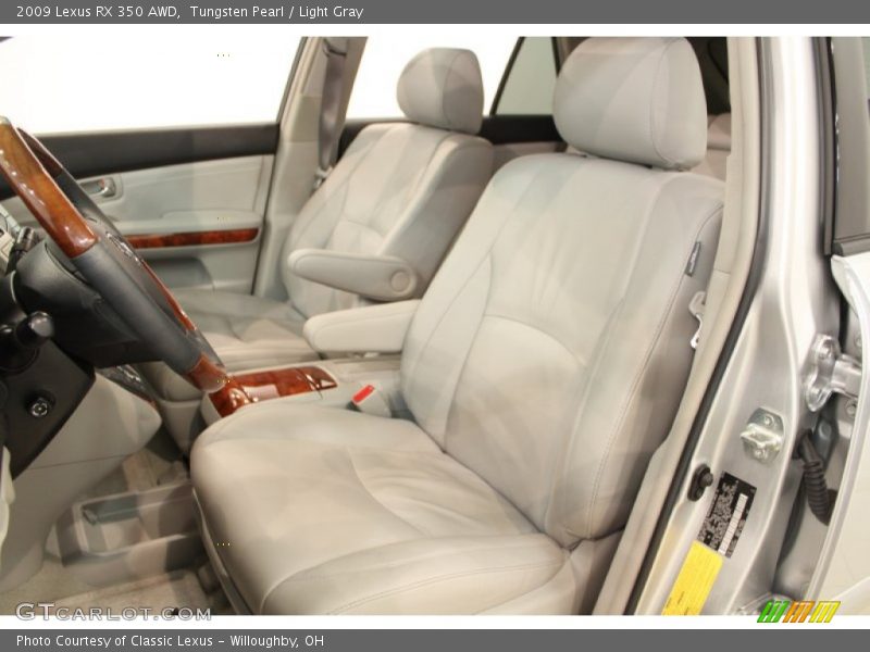 Tungsten Pearl / Light Gray 2009 Lexus RX 350 AWD