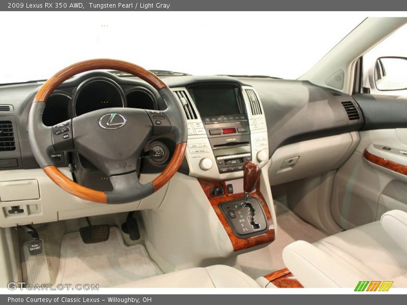 Tungsten Pearl / Light Gray 2009 Lexus RX 350 AWD