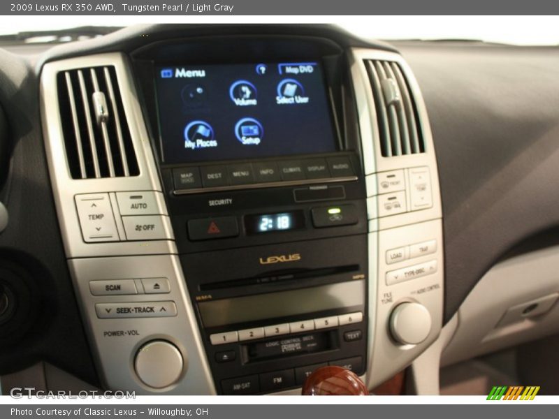 Tungsten Pearl / Light Gray 2009 Lexus RX 350 AWD