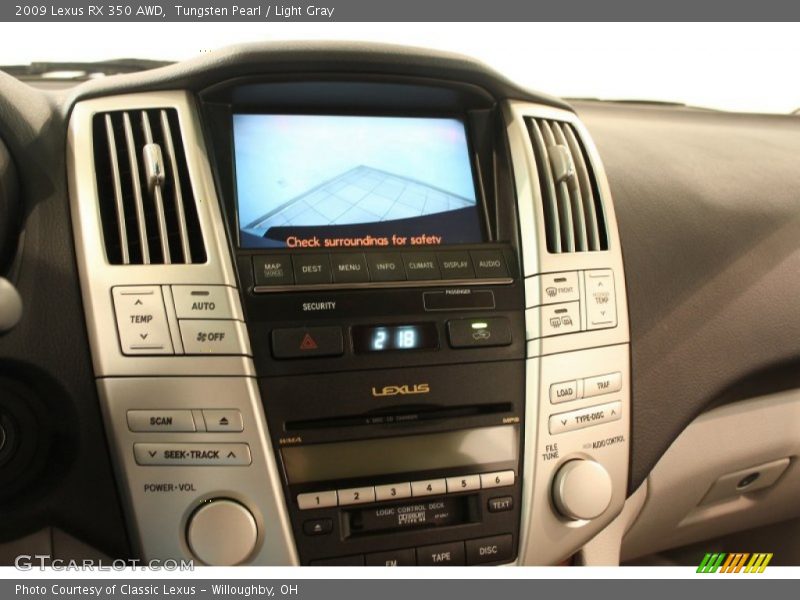 Tungsten Pearl / Light Gray 2009 Lexus RX 350 AWD
