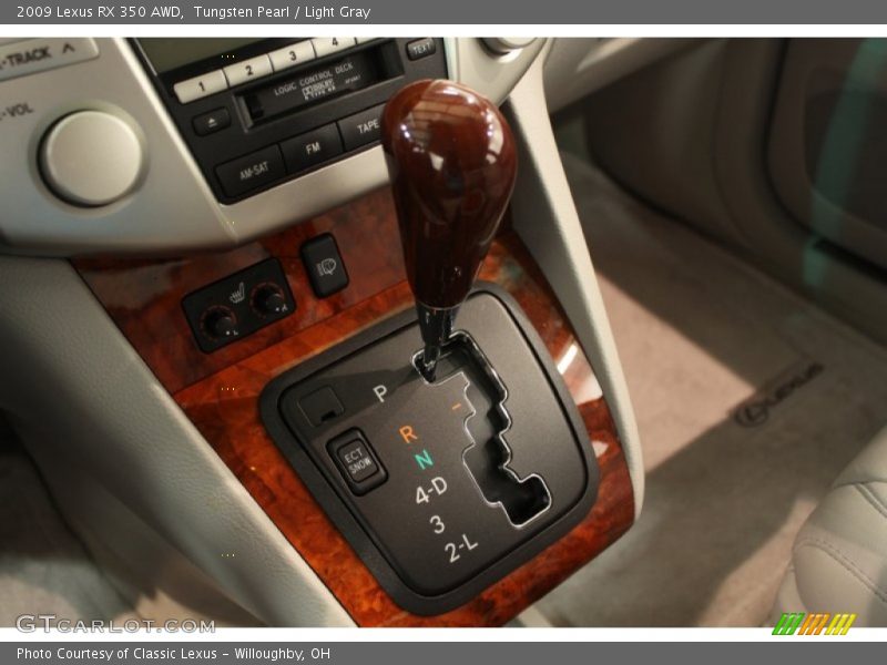 Tungsten Pearl / Light Gray 2009 Lexus RX 350 AWD