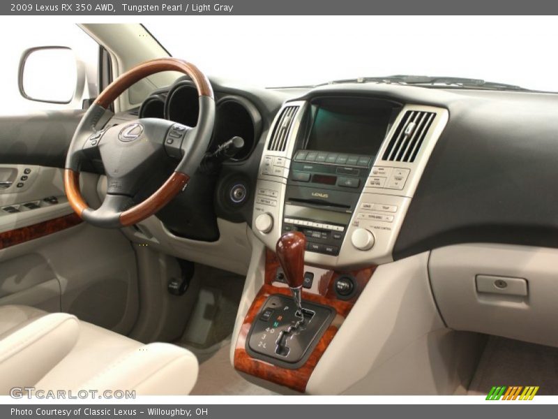 Tungsten Pearl / Light Gray 2009 Lexus RX 350 AWD