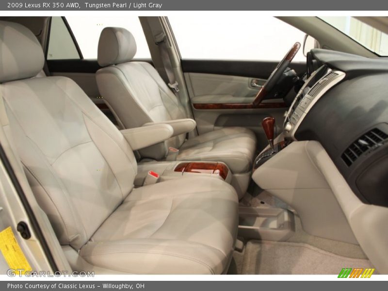 Tungsten Pearl / Light Gray 2009 Lexus RX 350 AWD