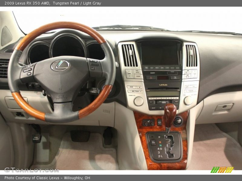 Tungsten Pearl / Light Gray 2009 Lexus RX 350 AWD