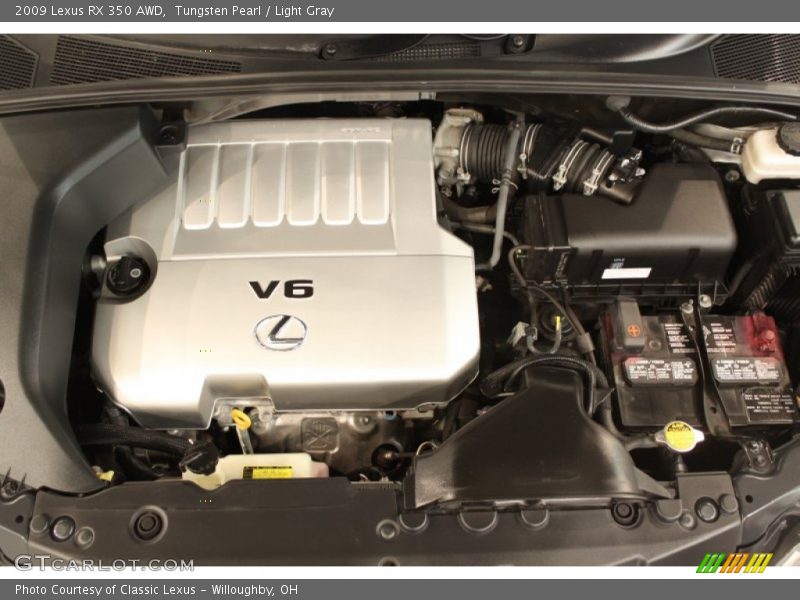 Tungsten Pearl / Light Gray 2009 Lexus RX 350 AWD