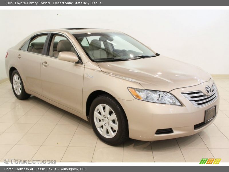 Desert Sand Metallic / Bisque 2009 Toyota Camry Hybrid