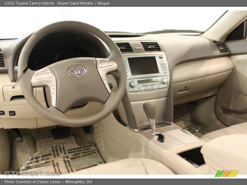 Desert Sand Metallic / Bisque 2009 Toyota Camry Hybrid