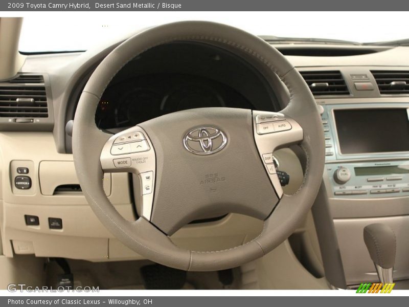 Desert Sand Metallic / Bisque 2009 Toyota Camry Hybrid