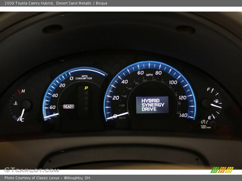 Desert Sand Metallic / Bisque 2009 Toyota Camry Hybrid