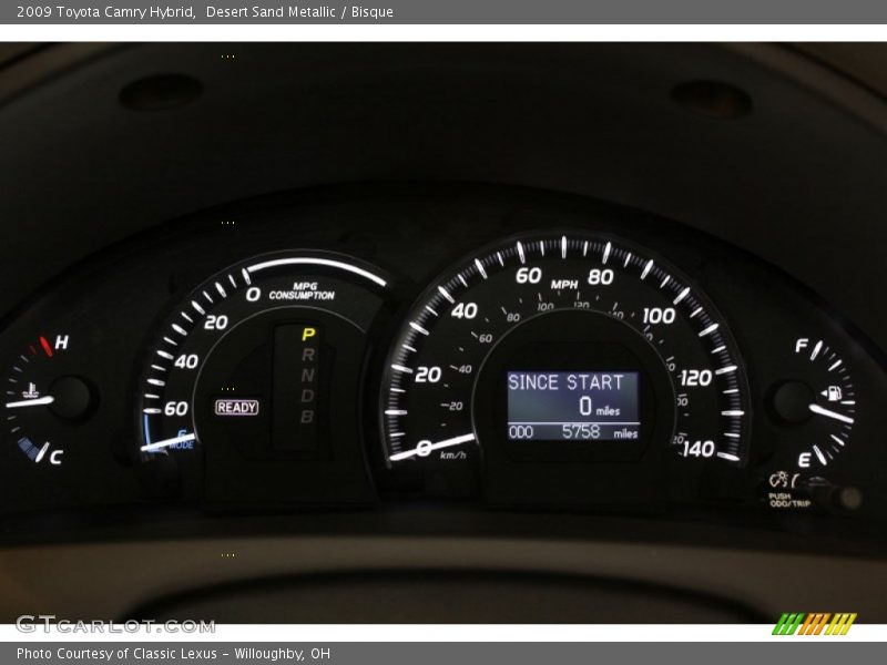 Desert Sand Metallic / Bisque 2009 Toyota Camry Hybrid