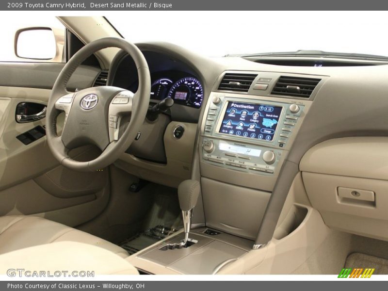 Desert Sand Metallic / Bisque 2009 Toyota Camry Hybrid