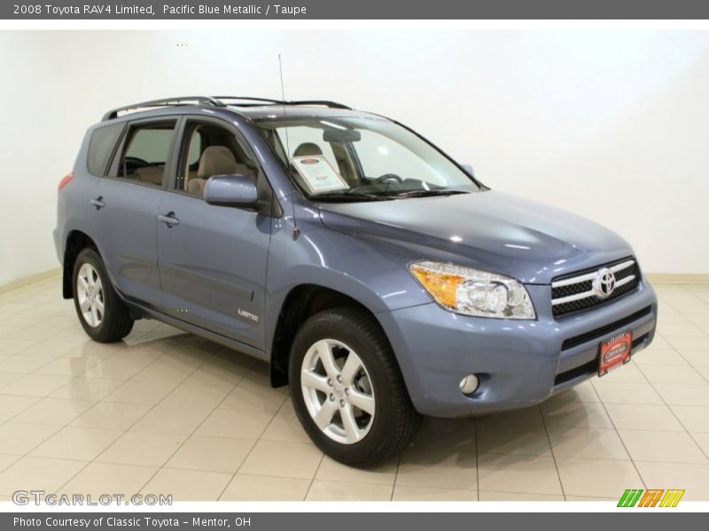 Pacific Blue Metallic / Taupe 2008 Toyota RAV4 Limited