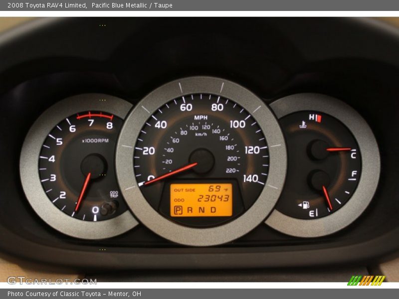 Pacific Blue Metallic / Taupe 2008 Toyota RAV4 Limited