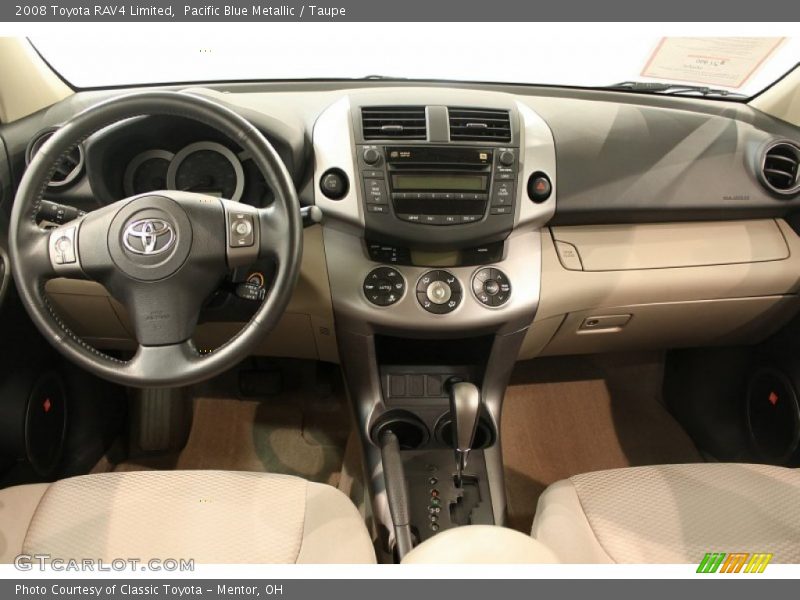 Pacific Blue Metallic / Taupe 2008 Toyota RAV4 Limited