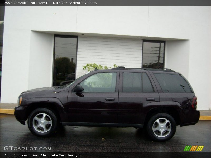 Dark Cherry Metallic / Ebony 2008 Chevrolet TrailBlazer LT