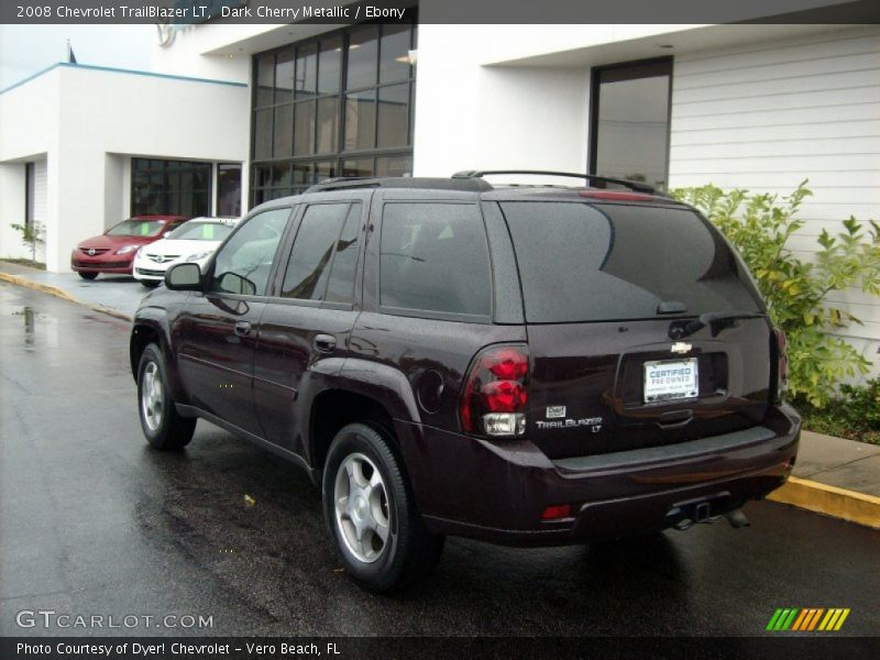 Dark Cherry Metallic / Ebony 2008 Chevrolet TrailBlazer LT