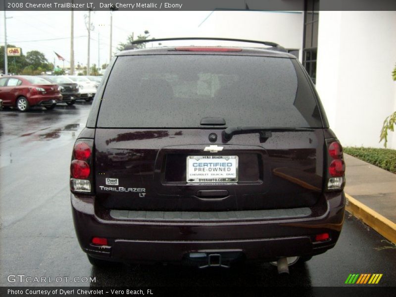 Dark Cherry Metallic / Ebony 2008 Chevrolet TrailBlazer LT