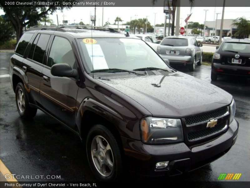 Dark Cherry Metallic / Ebony 2008 Chevrolet TrailBlazer LT