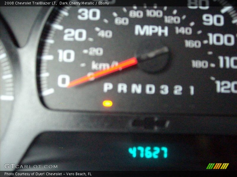 Dark Cherry Metallic / Ebony 2008 Chevrolet TrailBlazer LT
